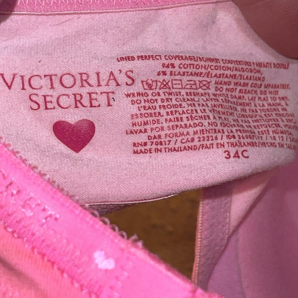 🩷 Victoria's Secret lined perfect coverage vintage pink bra - Picture 5 of 7